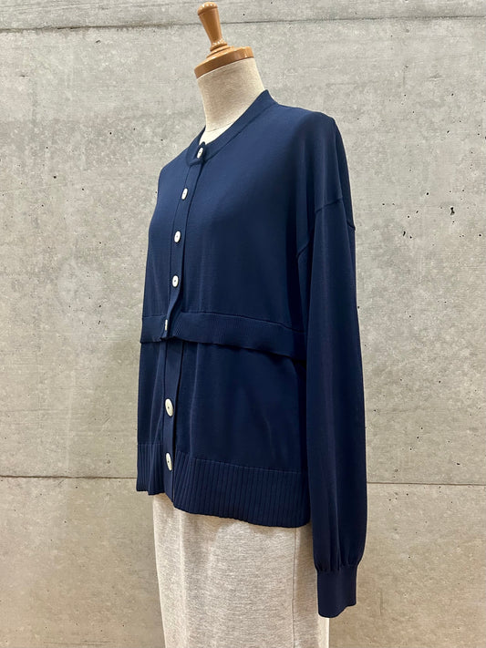 någonstans / crew neck cardigan / Space / 470IA470-0491