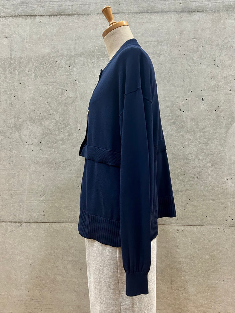 någonstans / crew neck cardigan / Space / 470IA470-0491