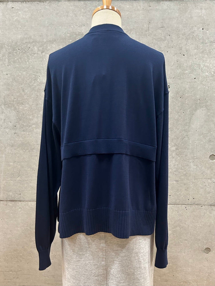 någonstans / crew neck cardigan / Space / 470IA470-0491