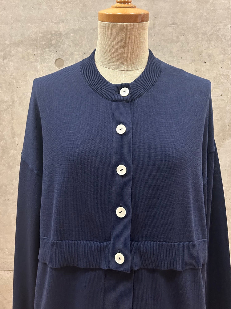 någonstans / crew neck cardigan / Space / 470IA470-0491