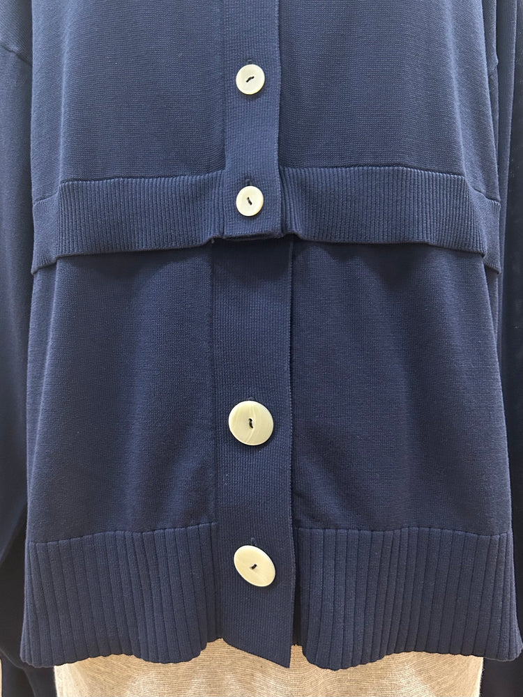 någonstans / crew neck cardigan / Space / 470IA470-0491