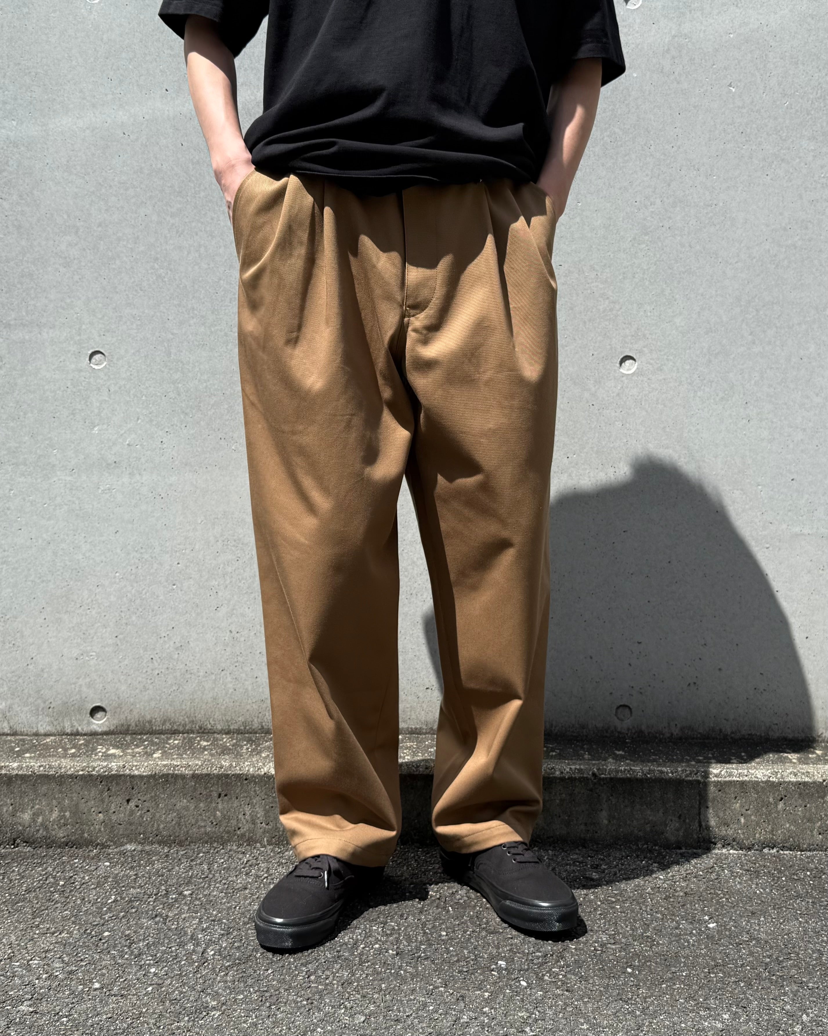 DESCENDANT / DC-6 ORGANIC COTTON TWILL TROUSERS / KHAKEE / 261CPDS-PTM