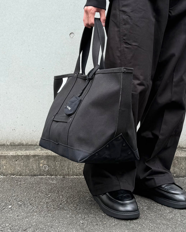 HYKE / TOTE BAG ( LARGE ) / BLACK / 19364