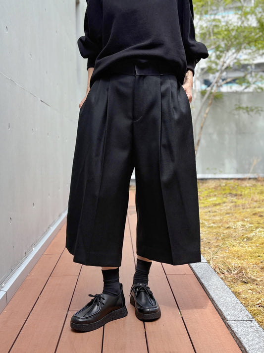 BOWTE / BLUE FACED LEICESTER DOSKIN TUXEDO TROUSERS / BLACK / 262-04-0006
