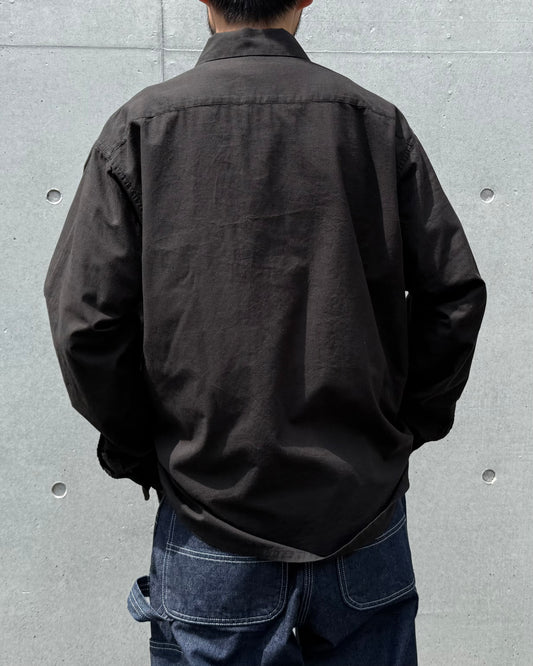 MASSES / MADRAS DYED SHIRT / BLACK