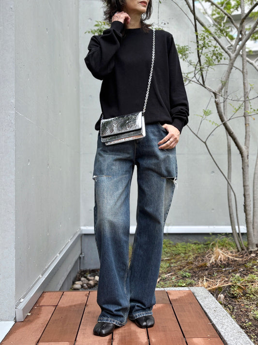 Maison Margiela / Cut-out jeans / washed indigo/ S51LA0051M300