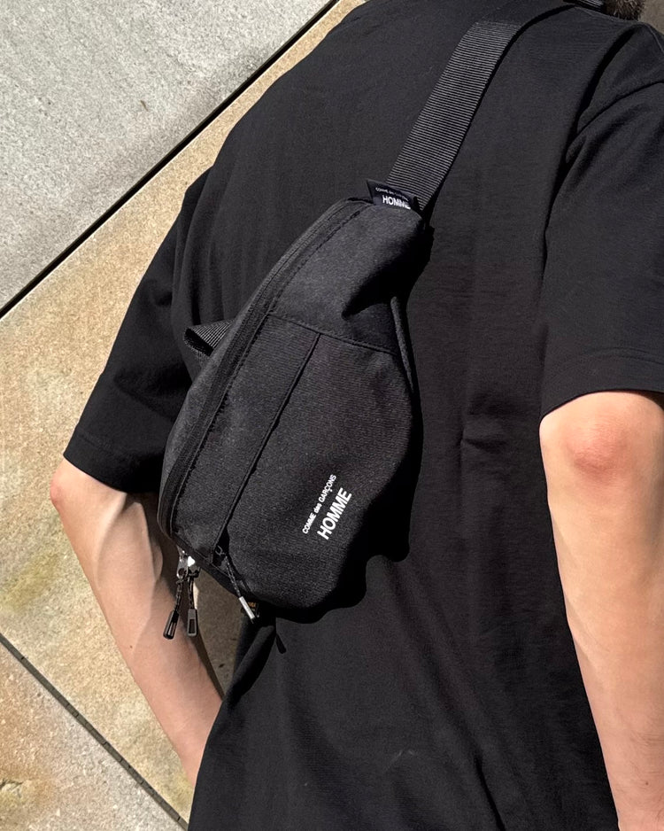 COMME des GARCONS HOMME / WAIST BAG / BLACK / HQ-K291-051-1-1