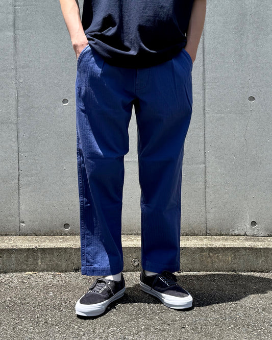 BEDWIN & THE HEARTBREAKERS / COTTON WORK PANTS "CHRISTOPH"・BLUE・25SB4739
