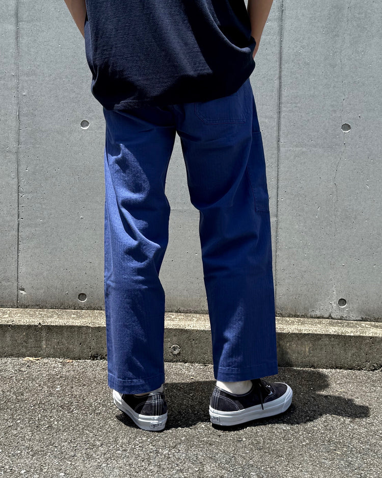 BEDWIN & THE HEARTBREAKERS / COTTON WORK PANTS "CHRISTOPH"・BLUE・25SB4739