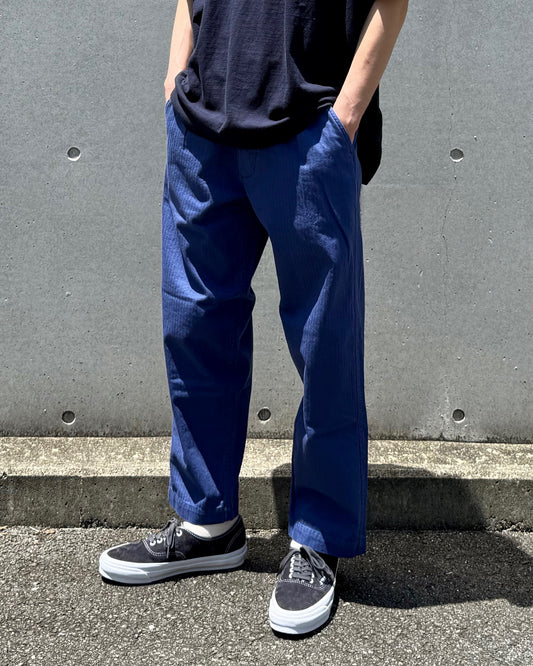 BEDWIN & THE HEARTBREAKERS / COTTON WORK PANTS "CHRISTOPH"・BLUE・25SB4739