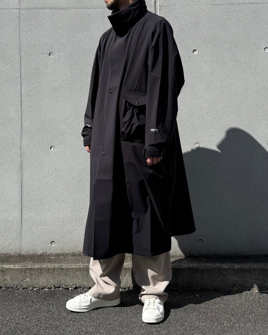 HYKE / PERTEX® DESERT STORM COAT / BLACK / 17571