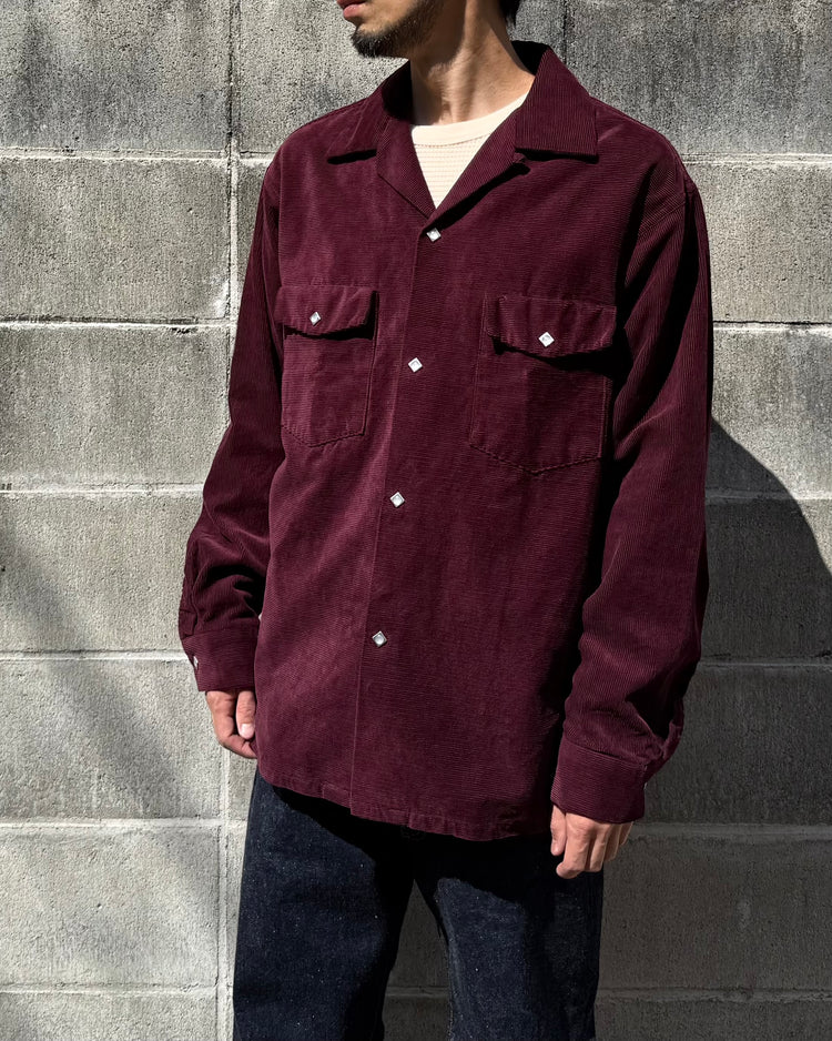 MASSES / WESTERN CORDUROY SHIRT / BURGUNDY