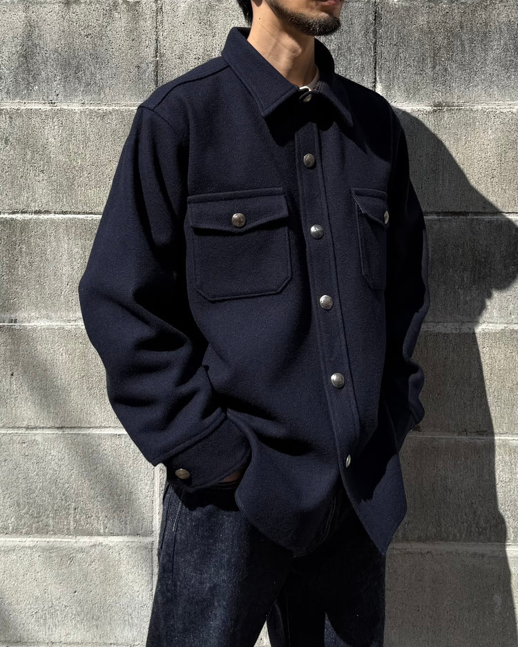 MASSES / MELTON CPO JKT / NAVY