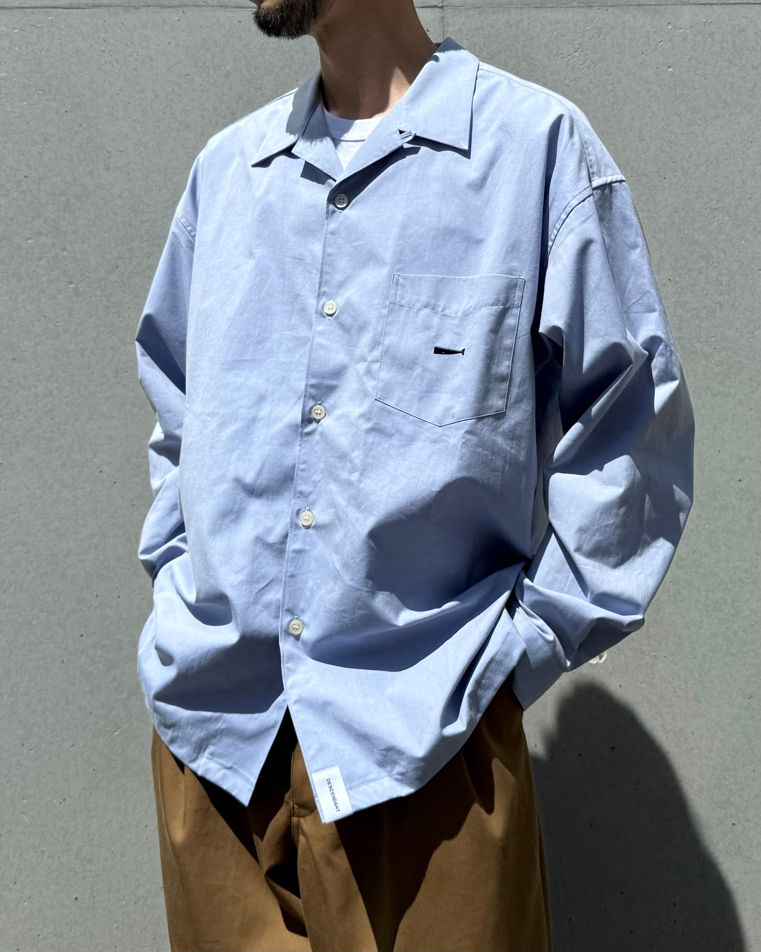 DESCENDANT / SUMMER OXFORD LS SHIRT / BLUE / 261CPDS-SHM02