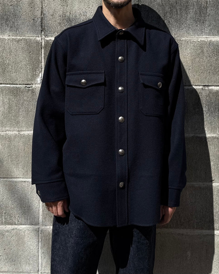 MASSES / MELTON CPO JKT / NAVY