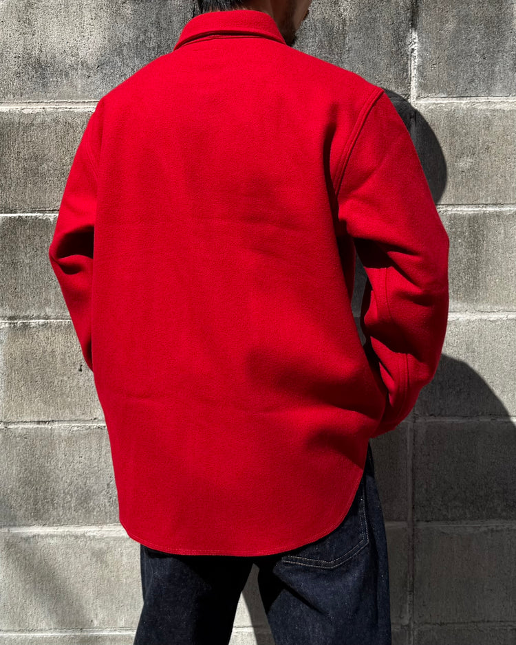 MASSES / MELTON CPO JKT / RED