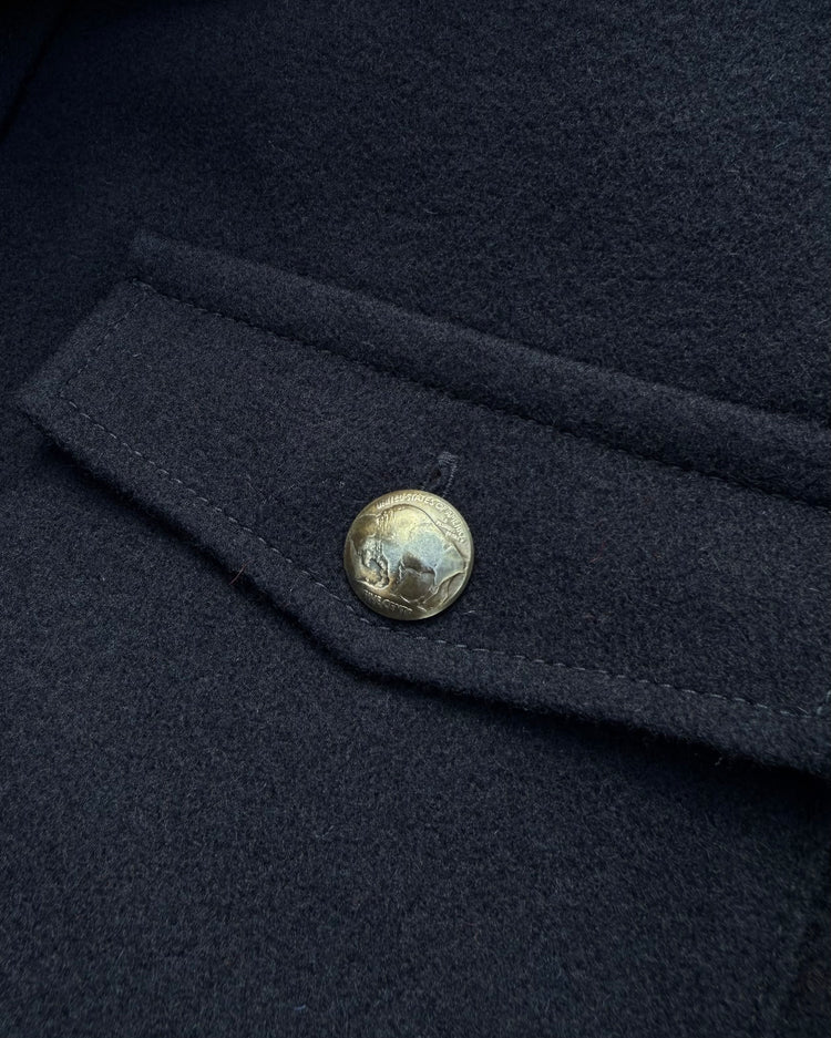 MASSES / MELTON CPO JKT / NAVY