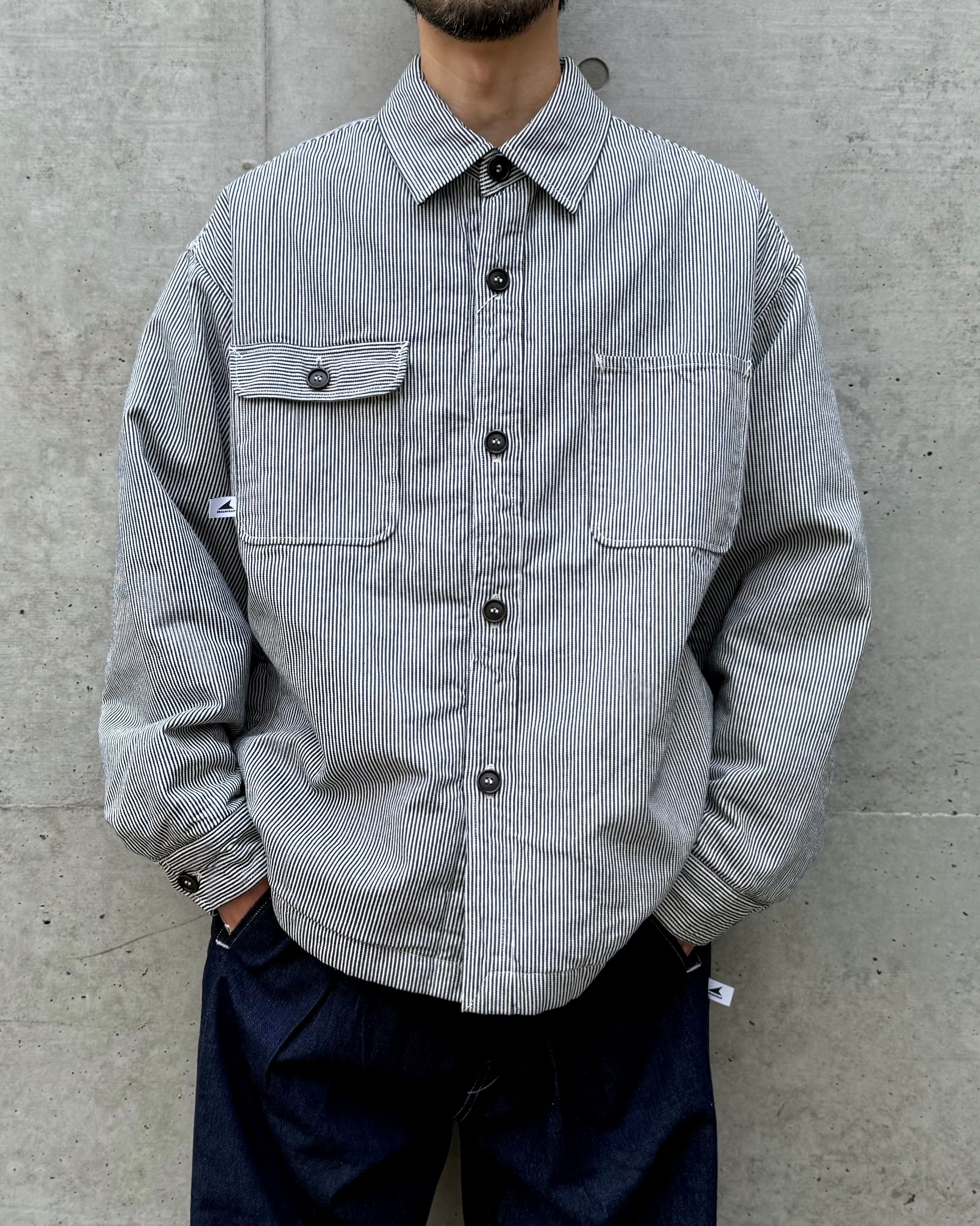 DESCENDANT / CRA90 HICKORY STRIPE JACKET POST O'ALLS / NAVY STRIPE / 2