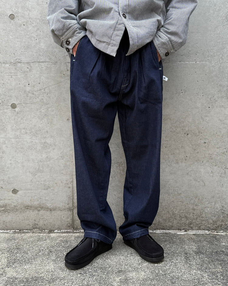 DESCENDANT / CINCH DENIM TROUSERS POST O'ALLS / INDIGO / 252PODS-PTM01