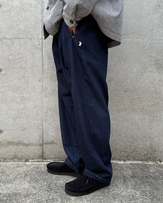 DESCENDANT / CINCH DENIM TROUSERS POST O'ALLS / INDIGO / 252PODS-PTM01