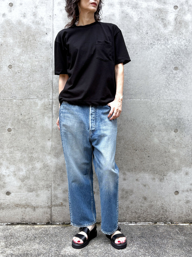 SLOANE / コットンツイル編み ポケットTシャツ / BLACK / SL10S-T1144