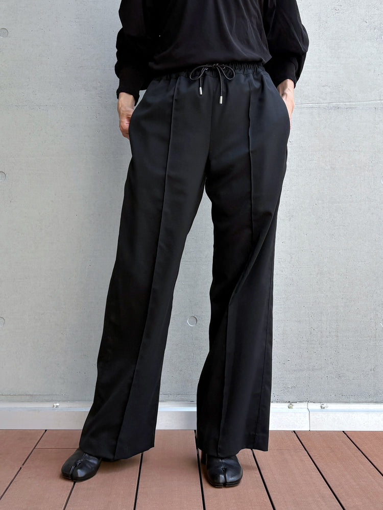 CINOH / TWILL RELAXED PANTS / BLACK / E-60-002