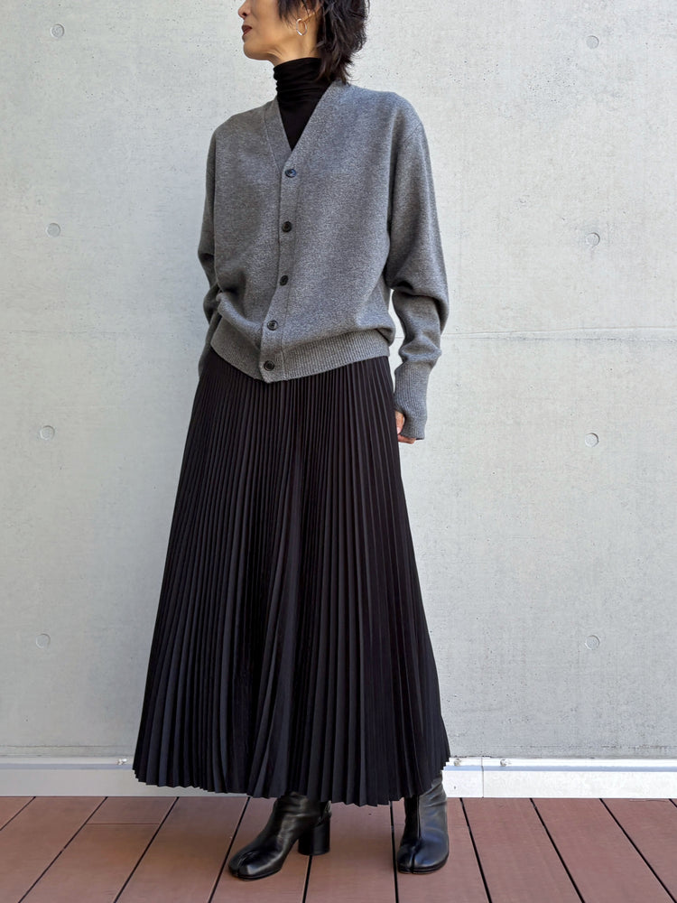 HYKE / LAMBSWOOL CARDIGAN / TOP GRAY / 11430 /
