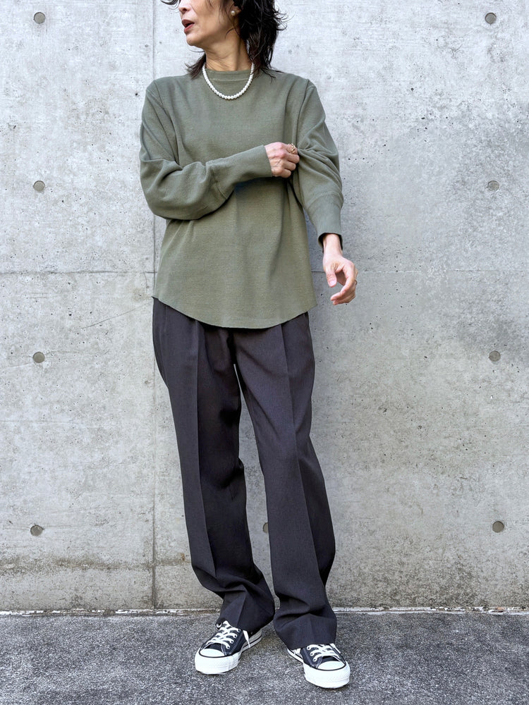 THE SHINZONE / MILITARY PULLOVER / KHAKI / 21SMSCU02