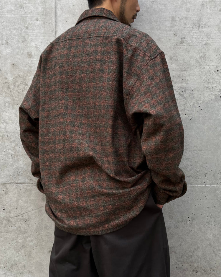 DESCENDANT / MILPITAS PLAID LS SHIRT / BROWN / 252CPDS-SHM02