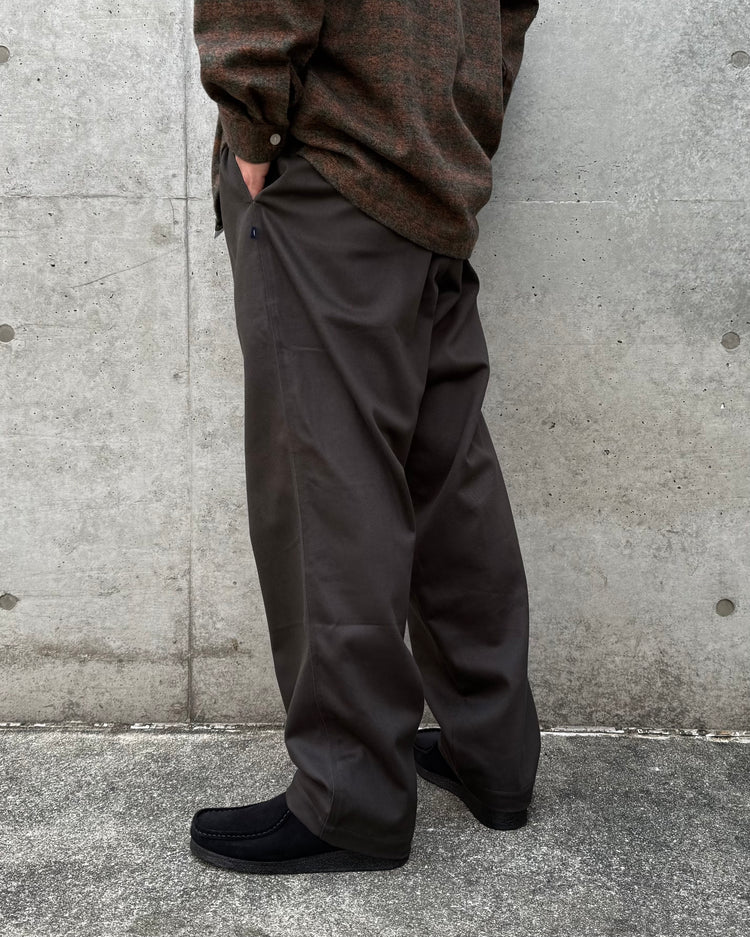 DESCENDANT / SHORE TWILL BEACH TROUSERS / CHARCOAL / 252CPDS-PTM02