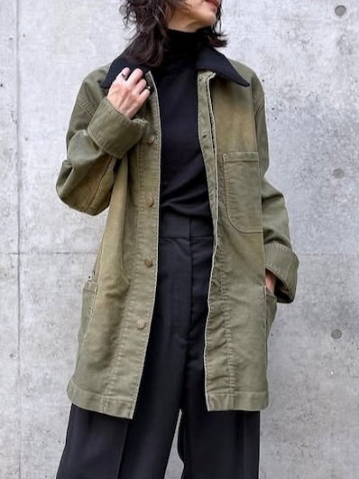 BOWTE / MOLESKIN GERMANY VINTAGE WORK INSPIRED COVERALL / MOKA / 252-06-0007