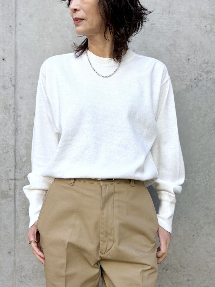 THE SHINZONE / MILITARY PULLOVER / WHITE / 21SMSCU02