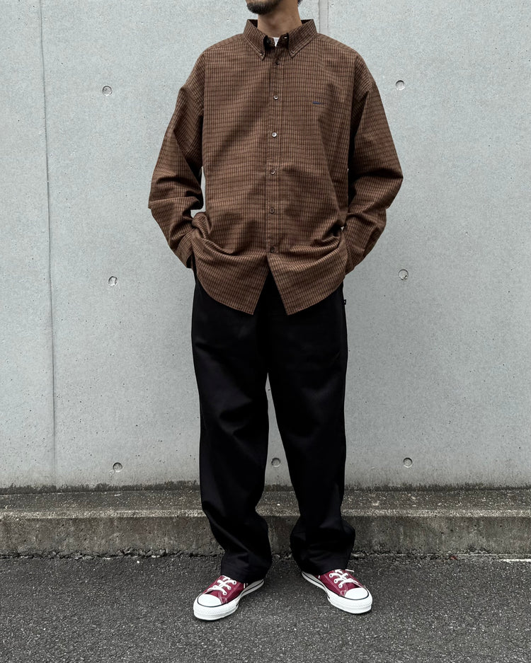 DESCENDANT / KENNEDY'S PLAID LS SHIRT / BROWN / 262TQDS-SHM01
