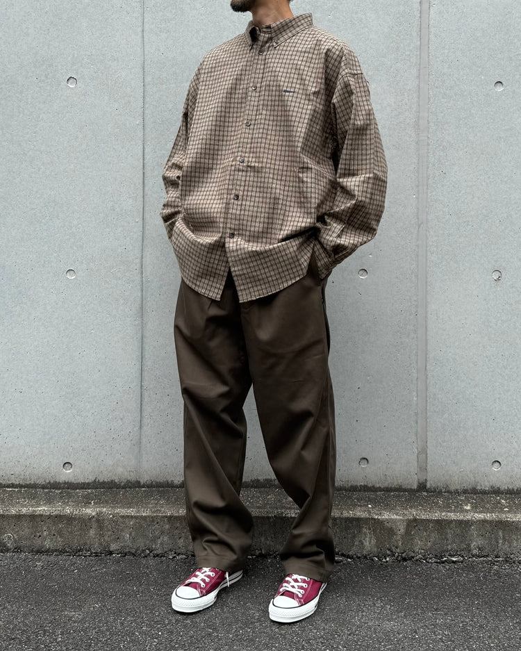 DESCENDANT / KENNEDY'S PLAID LS SHIRT / BEIGE / 262TQDS-SHM01