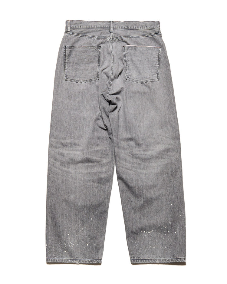 uniform experiment / DAMAGED BOLD-FIT JEANS / BLACK / UE-260011