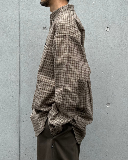 DESCENDANT / KENNEDY'S PLAID LS SHIRT / BEIGE / 262TQDS-SHM01