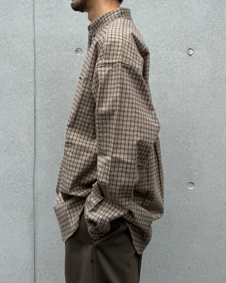 DESCENDANT / KENNEDY'S PLAID LS SHIRT / BEIGE / 262TQDS-SHM01