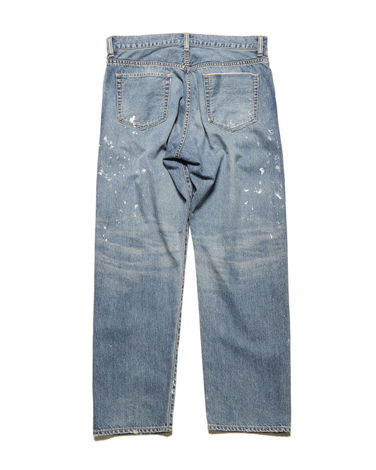 uniform experiment / DAMAGED REGULAR-FIT JEANS / INDIGO / UE-260012