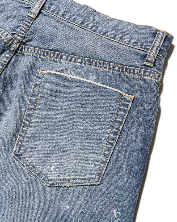 uniform experiment / DAMAGED REGULAR-FIT JEANS / INDIGO / UE-260012