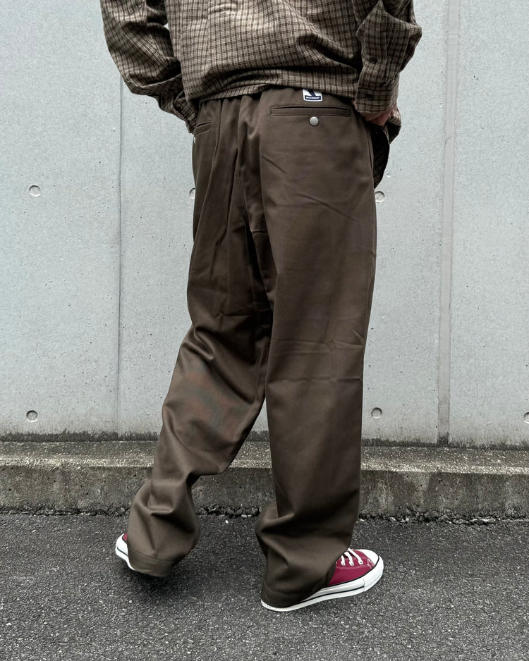 DESCENDANT / SHORE TWILL BEACH TROUSERS / OLIVE DRAB / 262CPDS-PTM02