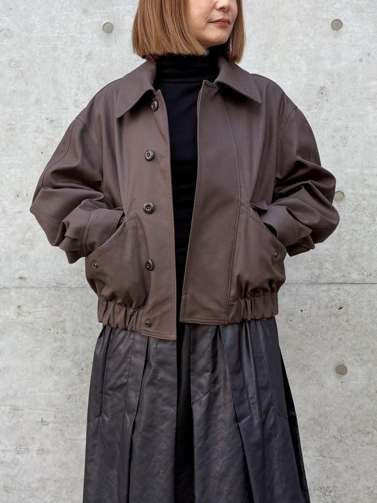 LEMAIRE / ショートブルゾン / CHOCOLATE / CO1113 LF1116