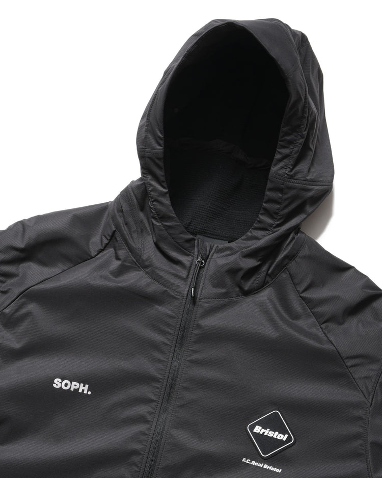 F.C.Real Bristol / GRID FLEECE HYBRID HOODIE / BLACK / FCRB-252039