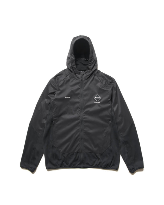 F.C.Real Bristol / GRID FLEECE HYBRID HOODIE / BLACK / FCRB-252039