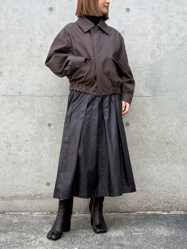 LEMAIRE / ショートブルゾン / CHOCOLATE / CO1113 LF1116