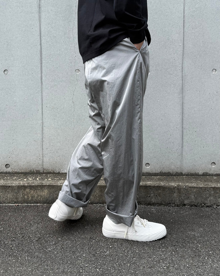 FUMITO GANRYU / EASY NYLON SLACKS / GRAY / Fu16-PA-06