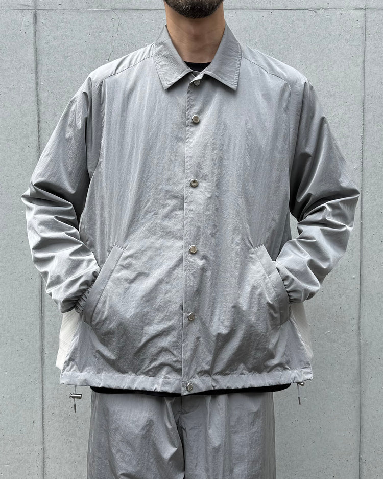 FUMITO GANRYU / VENTILATION COACH JACKET / GRAY / Fu16-BL-02