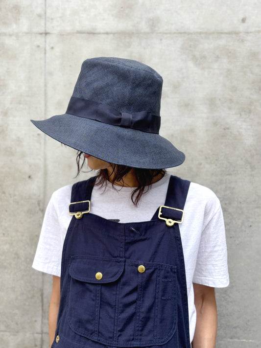 KIJIMA TAKAYUKI / PAPER CLOTH HIGH CROWN HAT / NAVY / WEYYYY105B