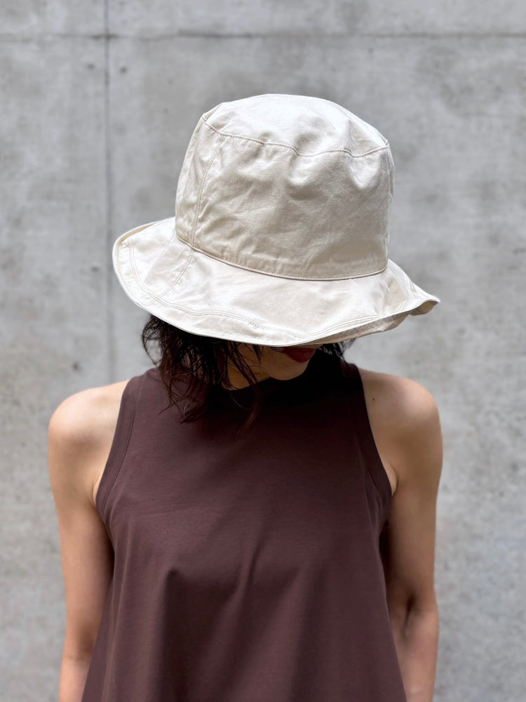 KIJIMA TAKAYUKI / CORDURA ROLL UP BRIM BUCKET HAT / IVORY / WYYY262622