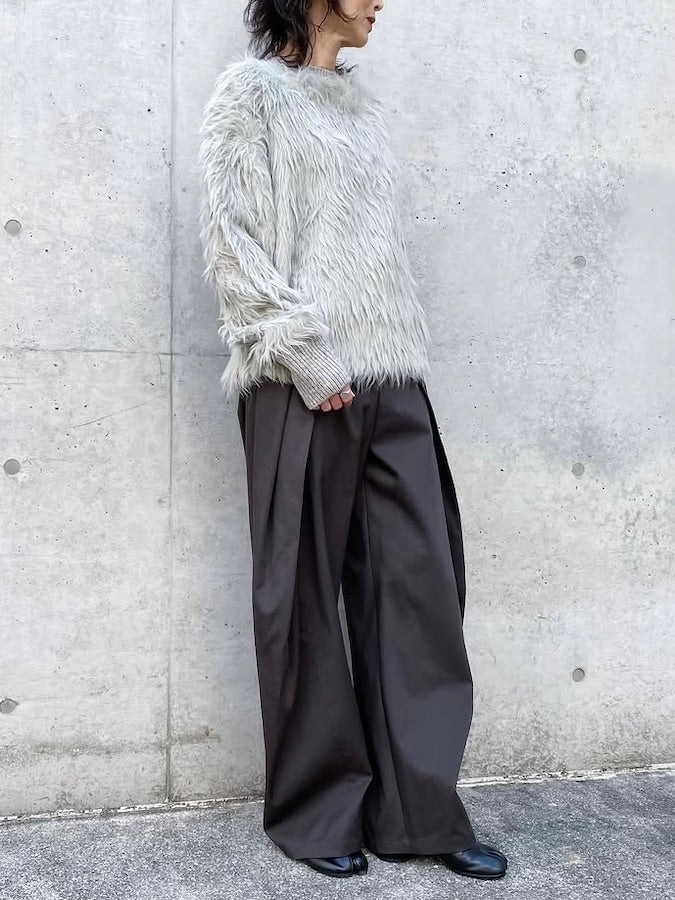 ASTRAET / シャギー クルーネックニット / MD.GRAY / 5413-199-4800