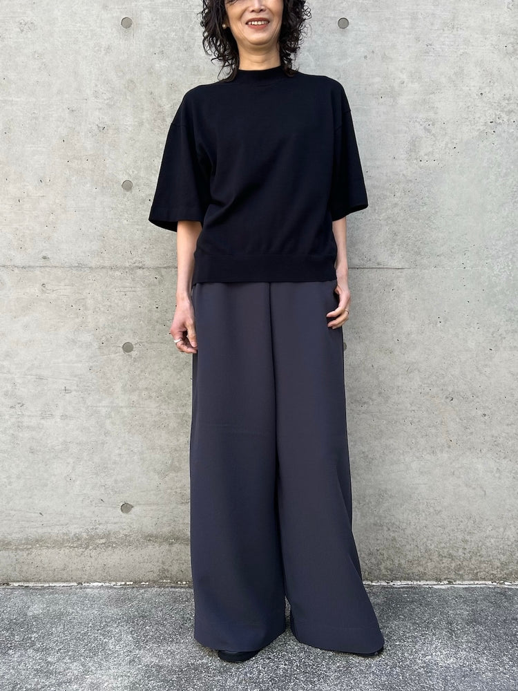 ENFÖLD / WIDE-SLEEVES T-SHIRT / BLACK / 300JS270-2231